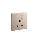 British standard priza Galion - 15A 250V~ 1 module single pole - switched - rose gold