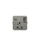 British standard priza cu USB Type-A charger Arteor - 13A 250V~ 1 module single pole switched - magnesium