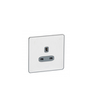 British standard Synergy -1 module unswitch -13 A -250 V~ Sleek Design brushed stainless steel