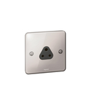 British standard Synergy -1 module unswitched -2 A 250 V~ -Authentic polished stainless steel