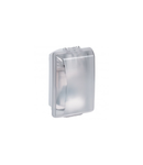 Bulkhead light Plexo - IP54 - IK08 - rectangular - 75 Wincandescent - clear