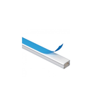 Canal cablu - pentru cable Ø 3 to 6 mm - L. 2.10 m - cu adhesive - alb