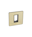 Placa suport Synergy - pentru 1 Arteor module - 1 module - Sleek Design glossy gold