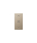 Connected curtain/roller blind switch Arteor cu Netatmo cu neutral - 1 module - champagne