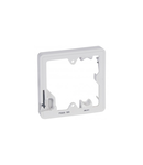 Cord outlet Synergy - 1 module box - 86 x 86 mm - alb