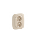 Capac  Valena Allure - 2x2P+E priza - German standard - ivory