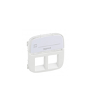 Capac  Valena Allure - double RJ 45/RJ 11 priza - cu label holder -alb