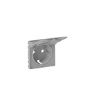 Capac  Valena Life - 2P+E priza - German standard - cu flap - aluminiu