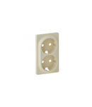 Capac  Valena Life - 2x2P+E priza - German standard - ivory