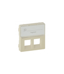 Capac  Valena Life -double RJ45/RJ45+RJ11 priza -cu label holder -ivory