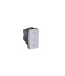 Curtain switch Arteor cu centre off - 1 module - alu