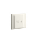 Data priza Belanko S - double RJ45 category6 UTP - ivory