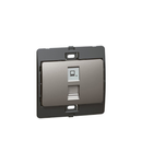 Data priza Mallia - RJ 45 - category 6 - UTP - dark silver