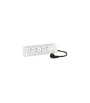 Desktop multi-outlet extension - 3 x 2P+E + double USB charger