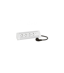 Desktop multi-outlet extension - 4 x 2P+E + illuminated switch