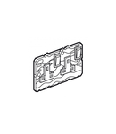 doi poli priza Arteor - BS 1363:2 - 13 A- 2P+E switched twin E- 2 module - magnesium