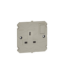 doi poli priza Arteor - BS 546 - 5 A - 2P+E switched - 1-module - champagne