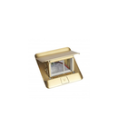 Doza pardoseala tip POP-UP - 3 module - brushed brass