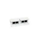 Doza pardoseala tip POP-UP - 8 (2x4) module - glossy alb