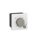 Electronic room thermostat Mosaic - 2 module - alb