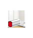 End cap - pentru 50x180 snap-on DLP trunking - alb