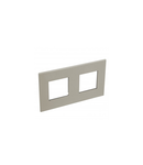 French and German standard plate versiune patrata 2x2 module - champagne