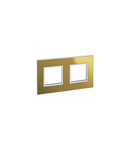 French and German standard plate versiune patrata 2x2 module - reflective gold