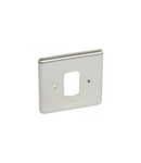 Front plate Synergy - pentru 1 Grid module - 1 module - Authentic brushed stainless steel