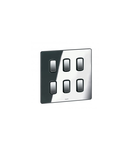 Front plate Synergy - pentru 6 Grid module -2x2 module -Sleek Design polished stainless steel