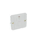 Fused connection unit Arteor - BS 1363:4 - 13 A - switched + neon - soft alu