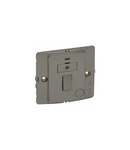 Fused connection unit Mallia - switched + Led - 13 A - dark silver