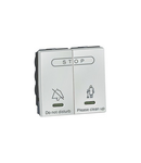 Hotel bedroom call indicator - internal control unit - 2 module - soft alu