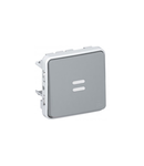 Illuminated 2 way switch Plexo - IP55-IK07 - 16 A-250 V~ - gri