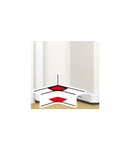 unghi interior 80-100° - pentru 50x130 snap-on DLP trunking - antimicrobial