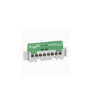 IP2X terminal block - earth (verde) - 8 x 1.5 to 16² - L. 75 mm