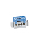 IP2X terminal block - neutral (albastru) - 4 x 1.5 to 16² - L. 47 mm