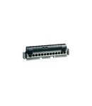 IP2X terminal block - phase (negru) - 1 x 6 to 25² - 12 x 1.5 to 16² -L. 113 mm