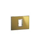 Italian / US standard Placa Arteor versiune patrata 1 module - reflective gold