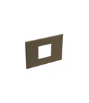 Italian / US standard Placa Arteor versiune patrata 2 module - dark bronze