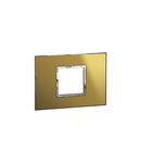 Italian / US standard Placa Arteor versiune patrata 2 module - reflective gold