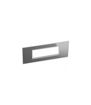 Italian / US standard Placa Arteor versiune patrata 6 module - reflective stainless steel