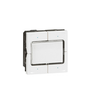 KNX control unit Mosaic - lighting management - 4 push 4 actuation point -alb