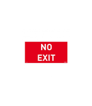 Label - pentru emergency lighting luminaires - NO EXIT - 100 x 200 mm