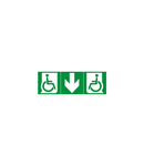 Label - pentru emergency lighting luminaires-exit Usa pentru handicapped person below