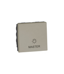 Master switch Arteor pentru lighting control - 2 module - champagne