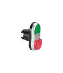 Osmoz illuminated head twin touch - flush/projecting - verde/rosu