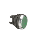 Osmoz illuminated spring return head - flush - verde