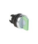 Osmoz illuminated standard handle selector switch - 2 stay-put positions 45° - verde