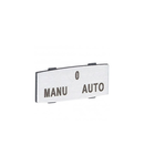 Osmoz legend plate - cu engraving - alu - standard modulel - ''MANU-O-AUTO''