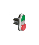 Osmoz non illuminated head twin touch - flush/projecting - verde/rosu - IP66